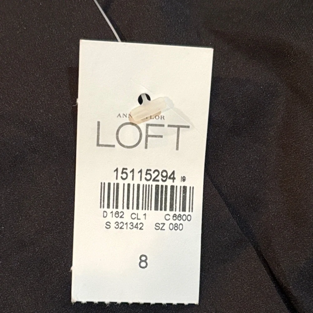 NWT Ann Taylor LOFT Women's Black Textured Blazer Size 8 - Picture 4 of 12